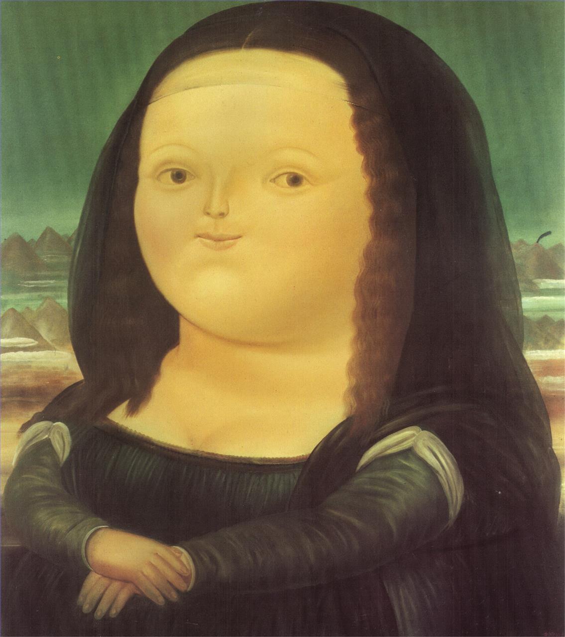 Mona Lisa Fernando Botero Ölgemälde